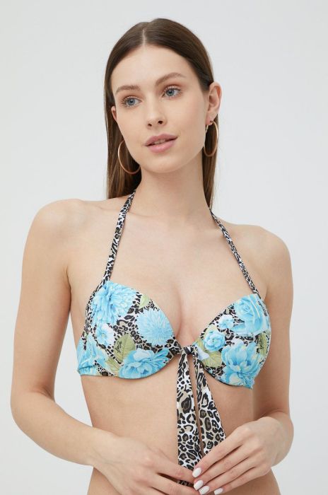 Купальний бюстгальтер Liu Jo ущільнена чашечка колір блакитний