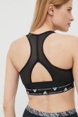 Спортивний бюстгальтер adidas Performance Powerreact HC7489 колір чорний однотонний