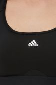 Спортивний бюстгальтер adidas Performance Powerreact HC7489 колір чорний однотонний