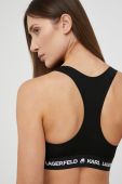 Бюстгальтер Karl Lagerfeld колір чорний однотонний (2143420)