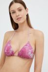 Купальний бюстгальтер United Colors of Benetton колір рожевий злегка ущільнена чашечка (2504343)