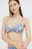 Двосторонній купальний бюстгальтер Roxy злегка ущільнена чашечка колір блакитний