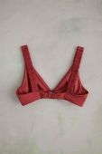 Купальний бюстгальтер women'secret колір червоний ущільнена чашечка