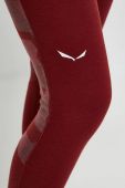 Функціональні легінси Salewa колір бордовий