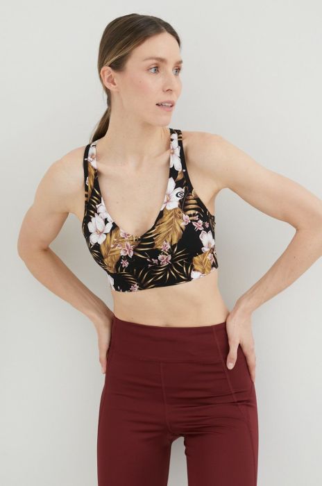 Спортивний бюстгальтер Rip Curl Playa Bella колір чорний візерунок