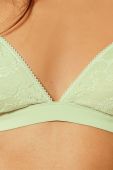Бюстгальтер Etam колір зелений мереживо однотонний (2234770)