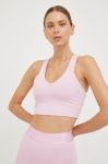 Спортивний бюстгальтер P.E Nation Full Count колір рожевий однотонний