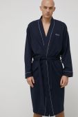 Бавовняний халат BOSS колір синій (2188212)