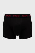 Боксери HUGO 3-pack чоловічі колір чорний (3480516)