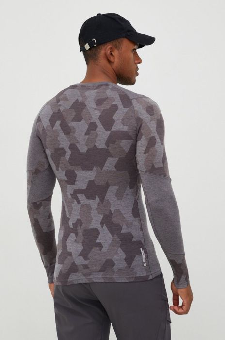 Функціональний лонгслів Salewa колір сірий