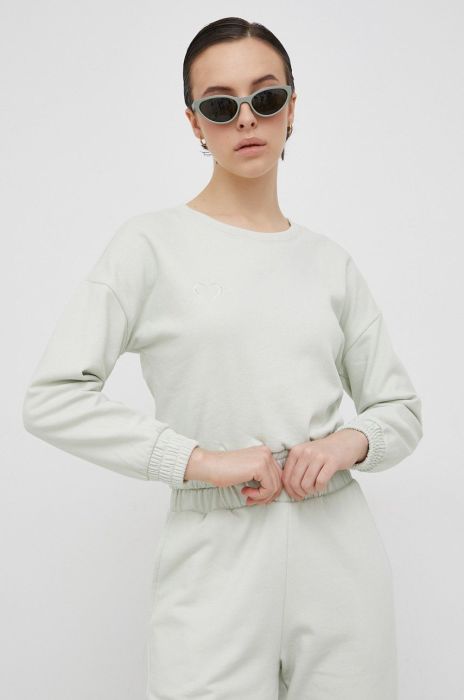 Кофта Only жіноча колір зелений гладка