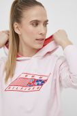 Кофта Tommy Hilfiger жіноча колір рожевий з принтом