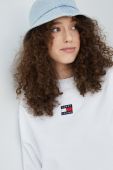 Бавовняна кофта Tommy Jeans жіноча колір білий однотонна (2412319)