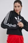 Кофта adidas Originals Adicolor HC7050 жіноча колір чорний з принтом HC7050-BLACK