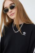 Бавовняна кофта adidas Originals Adicolor HC2064 жіноча колір чорний з аплікацією HC2064-BLACK