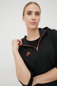 Спортивна кофта adidas Performance Tiro H60015 жіноча колір чорний однотонна