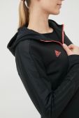 Спортивна кофта adidas Performance Tiro H60015 жіноча колір чорний однотонна