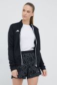 Тренувальна кофта adidas Performance Entrada 22 жіноча колір чорний однотонна