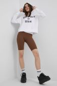 Бавовняна кофта Superdry жіноча колір білий з принтом (2215014)
