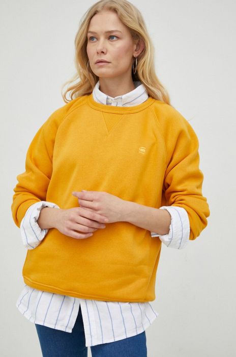 Кофта G-Star Raw жіноча колір жовтий однотонна