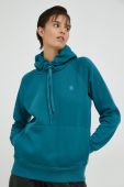 Кофта G-Star Raw жіноча колір зелений з капюшоном однотонна (2869980)