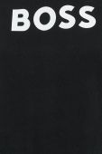 Бавовняна кофта BOSS жіноча колір чорний з принтом (2484169)