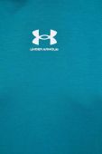 Кофта Under Armour жіноча колір зелений з капюшоном однотонна