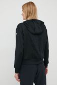 Тренувальна кофта Fila Rio жіноча колір чорний однотонна