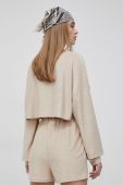Кофта Sixth June жіноча колір бежевий однотонна