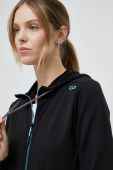 Кофта CMP жіноча колір чорний з капюшоном однотонна