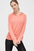 Спортивна кофта Helly Hansen Inshore жіноча колір помаранчевий з капюшоном однотонна