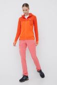 Спортивна кофта Salewa Puez Hybrid жіноча колір помаранчевий візерунок