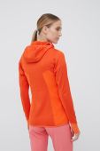 Спортивна кофта Salewa Puez Hybrid жіноча колір помаранчевий візерунок
