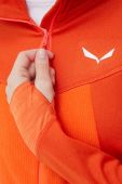 Спортивна кофта Salewa Puez Hybrid жіноча колір помаранчевий візерунок
