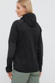 Спортивна кофта Viking Yosemite колір чорний з капюшоном однотонна