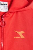Дитяча бавовняна кофта Diadora колір червоний однотонна