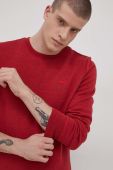 Кофта Superdry чоловіча колір червоний однотонна (2123642)