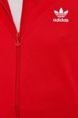 Кофта adidas Originals Adicolor чоловіча колір червоний з аплікацією