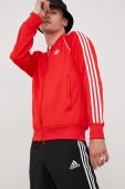 Кофта adidas Originals HF2124 Adicolor Classics Primeblue SST Track Jacket чоловіча колір червоний з аплікацією HF2124-VIVRED