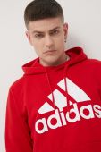 Кофта adidas чоловіча колір червоний з принтом