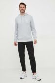 Бавовняна кофта BOSS BOSS CASUAL чоловіча колір сірий з капюшоном однотонна (3217892)