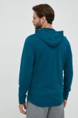 Кофта Under Armour чоловіча колір зелений з капюшоном однотонна (2737882)