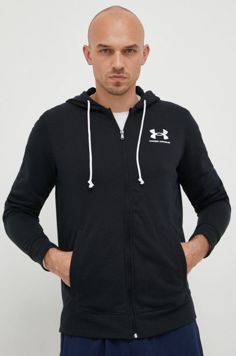 Кофта Under Armour чоловіча колір чорний однотонна (2450487)