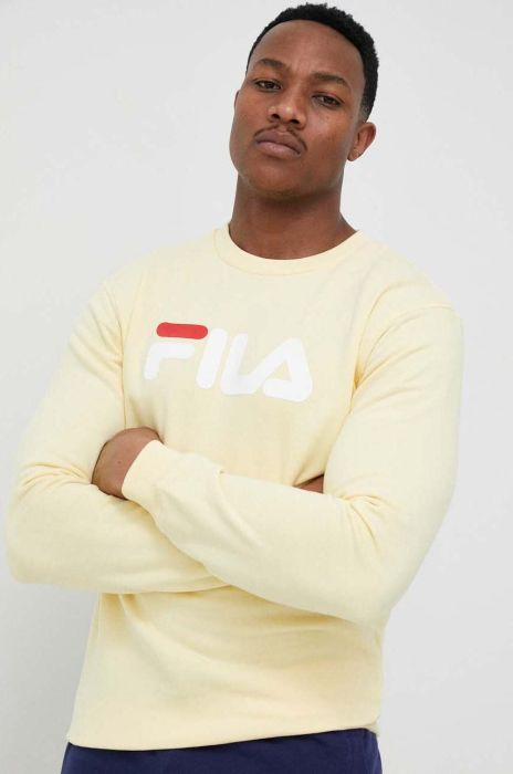 Кофта Fila чоловіча колір жовтий з принтом