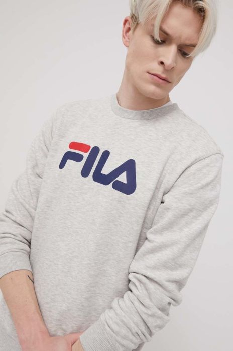 Кофта Fila чоловіча колір сірий з принтом (2100412)
