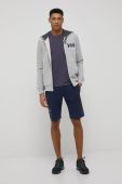Бавовняна кофта Helly Hansen чоловіча колір сірий з принтом 34163-597