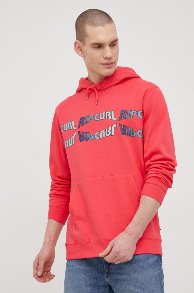 Кофта Rip Curl чоловіча колір помаранчевий з принтом
