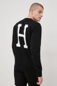 Кофта HUF чоловіча колір чорний з принтом (2416242)
