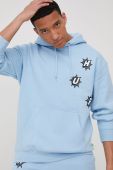 Кофта HUF чоловіча  з принтом колір блакитний