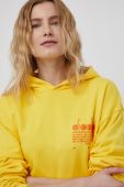 Бавовняна кофта Diadora колір жовтий з принтом